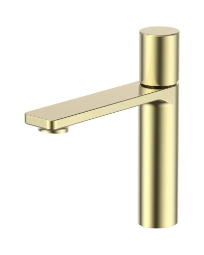 Смеситель для раковины Vincea Vogue VBF-4V3BG без донного клапана, золотой матовый