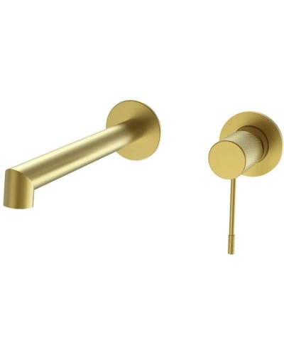 Смеситель для раковины Vincea Desire VBFW-1D1BG встраиваемый, без донного клапана, золотой матовый