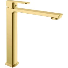 Смеситель для раковины Vincea Next VBF-1N2BG без донного клапана, золотой матовый