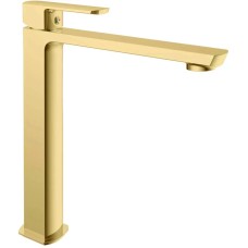 Смеситель для раковины Vincea Next VBF-1N2BG без донного клапана, золотой матовый