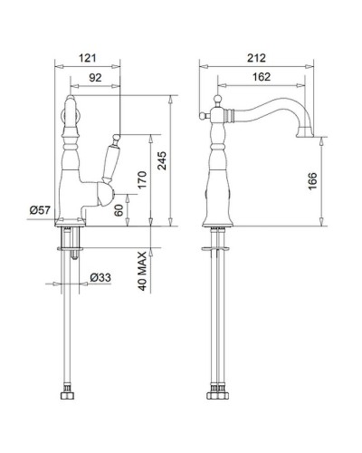 Смеситель для раковины Migliore Oxford 19134 Хром