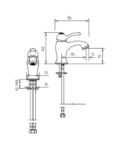 Смеситель для раковины Migliore Lem Swarovski 18884 Хром