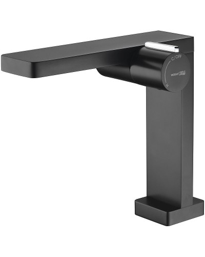 Смеситель для раковины WasserKRAFT Elbе 7410 Черный матовый Хром