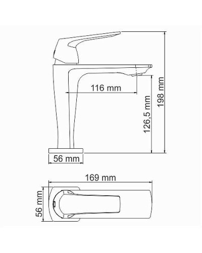 Смеситель для раковины WasserKRAFT Neime 1903 Хром