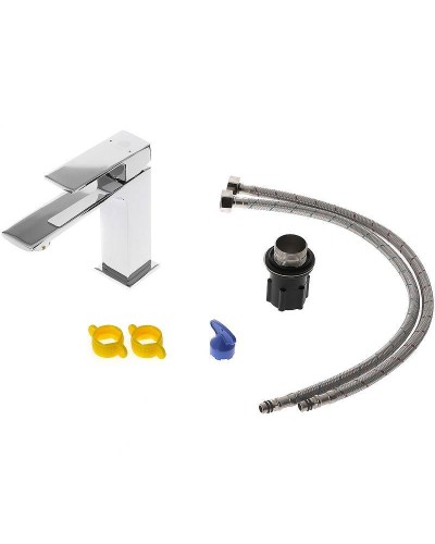 Смеситель для раковины Orange Lutz M04-021cr Хром