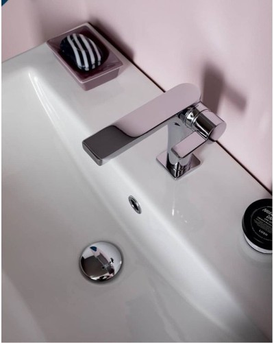 Смеситель для раковины Paffoni Rock RO071ST Сталь