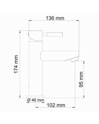 Смеситель для раковины WasserKRAFT Main 4104 Хром