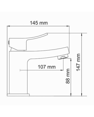 Смеситель для раковины WasserKRAFT Aller 1064 Хром