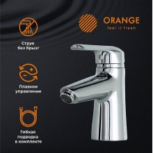 Смеситель для раковины Orange Tony M54-021cr Хром