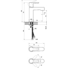 Смеситель для раковины Ravak Puri PU 014.00 X070113 Хром