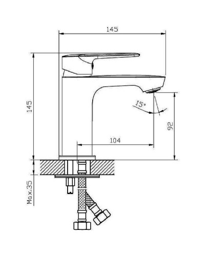 Смеситель для раковины Orange Sofi 2.0 M46-021cr Хром