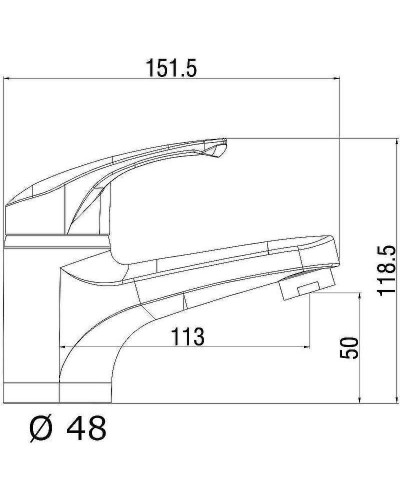 Смеситель для раковины Orange OneLife P01-021cr Хром