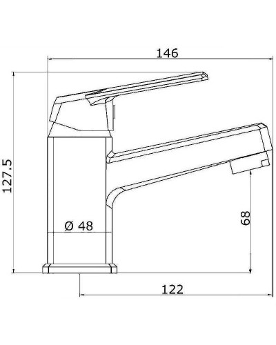 Смеситель для раковины Orange OneLife P02-021w Белый