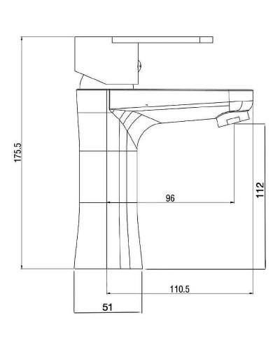 Смеситель для раковины Orange OneLife P05-021cr Хром