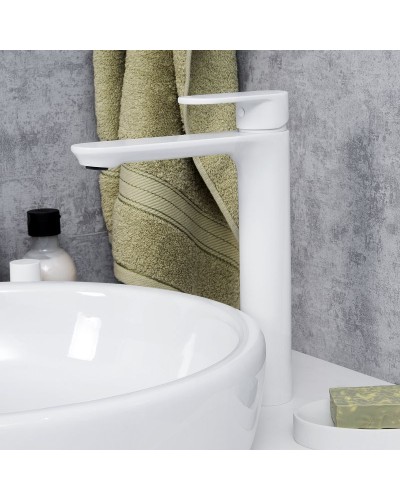 Смеситель для раковины WasserKRAFT Mindel 8503H Белый матовый