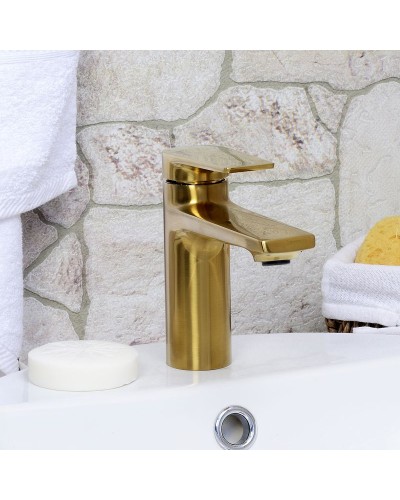 Смеситель для раковины WasserKRAFT Aisch 5503 Золото матовое