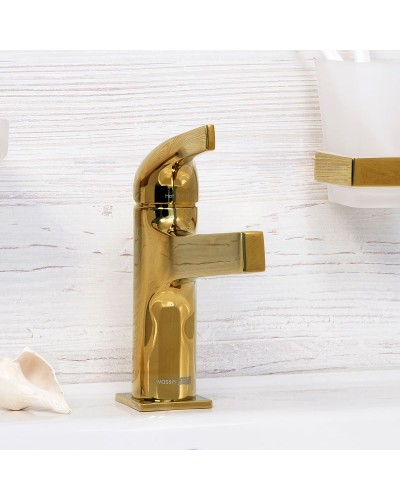 Смеситель для раковины WasserKRAFT Sauer 7103 Золото
