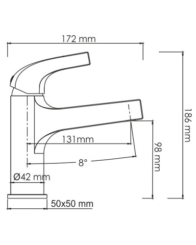 Смеситель для раковины WasserKRAFT Sauer 7103 Золото