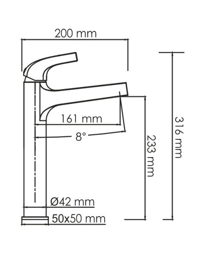 Смеситель для раковины WasserKRAFT Sauer 7103H Золото