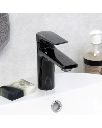 Смеситель для раковины WasserKRAFT Glan 6603 Черный глянцевый