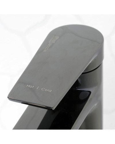 Смеситель для раковины WasserKRAFT Glan 6603 Черный глянцевый