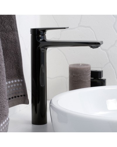 Смеситель для раковины WasserKRAFT Glan 6603H Черный глянцевый