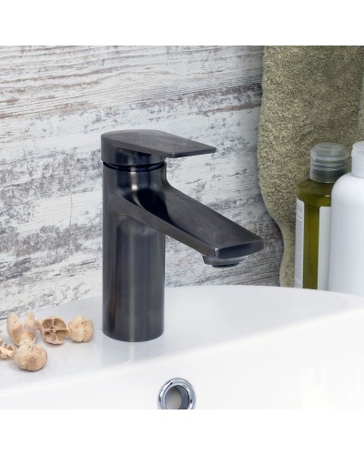 Смеситель для раковины WasserKRAFT Wiese 8403 Оружейная сталь