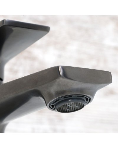 Смеситель для раковины WasserKRAFT Wiese 8403 Оружейная сталь