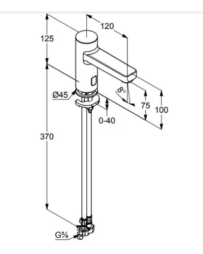 Смеситель для раковины Kludi Zenta 3820205 Хром
