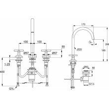 Смеситель для раковины Kludi Nova Fonte 201430520 Хром