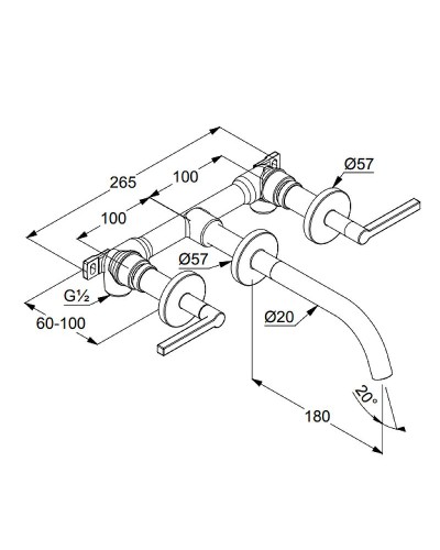 Смеситель для раковины Kludi Nova Fonte 201440515 Хром