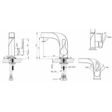 Смеситель для раковины Bravat Wave F174108C-2