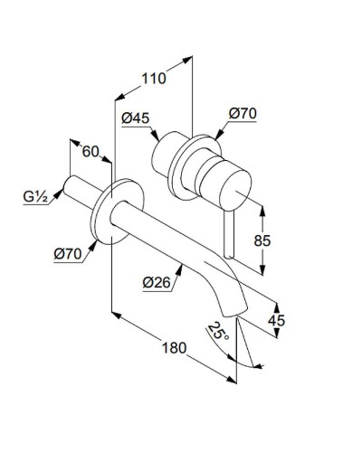 Смеситель для раковины Kludi Bozz 382443976 Черный матовый