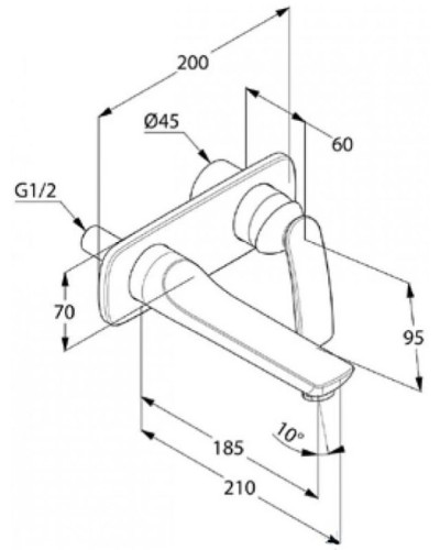 Смеситель для раковины Kludi Balance 522468775 Черный Хром