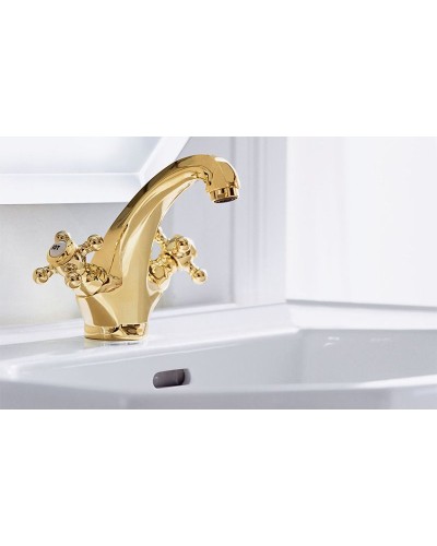 Смеситель для раковины Kludi Adlon 510104520 Золото 23 карат