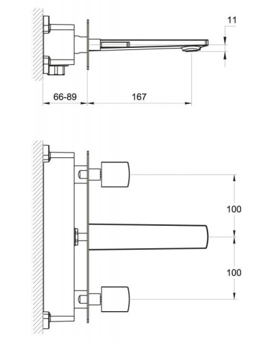 Смеситель для раковины-чаши без донного клапана BelBagno Carin CAR-BLI-CRM