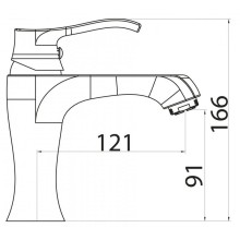 Смеситель для раковины без донного клапана BelBagno Trula TRU-LVM-CRM