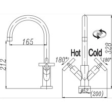 Смеситель для раковины без донного клапана BelBagno Vittoria BRE-LVM-CRM