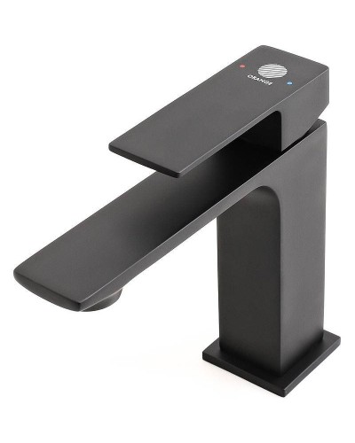 Смеситель для раковины Orange Lutz M04-021b Черный