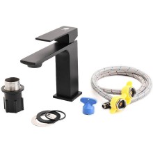 Смеситель для раковины Orange Lutz M04-021b Черный