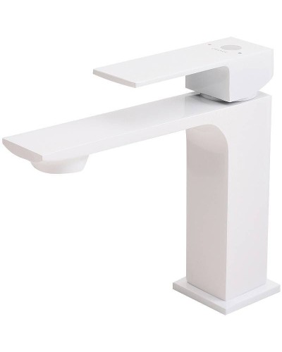 Смеситель для раковины Orange Lutz M04-021w Белый