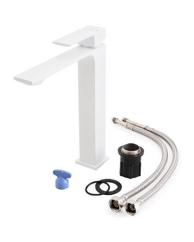 Смеситель для раковины Orange Lutz M04-121w Белый