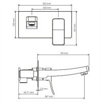 Смеситель для раковины WasserKRAFT Aller 10630 Хром