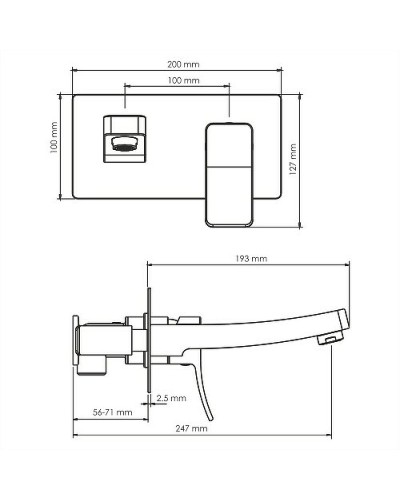 Смеситель для раковины WasserKRAFT Aller 10630 Хром