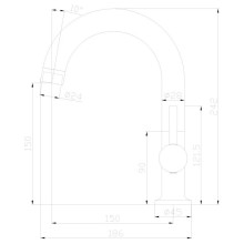 Смеситель для раковины Rossinka X X25-24U