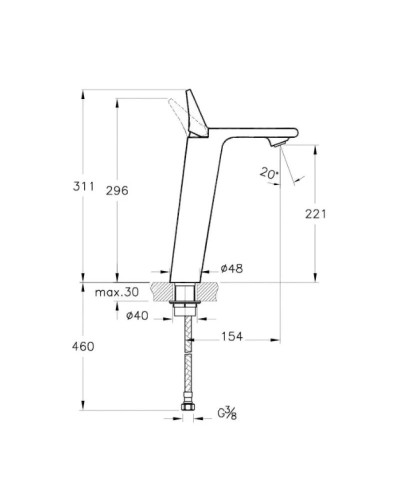Смеситель для раковины Vitra Memoria A42331