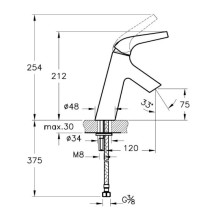 Смеситель для раковины Vitra Nest Trendy A42300EXP