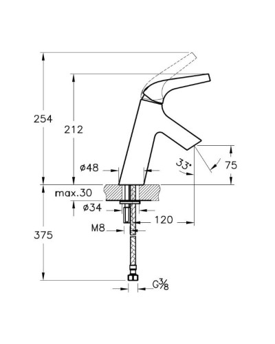 Смеситель для раковины Vitra Nest Trendy A42300EXP
