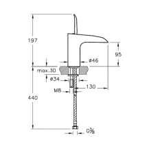 Смеситель для раковины Vitra T4 A42475EXP