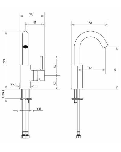 Смеситель для раковины Migliore Fortis 31540 (18664) Хром